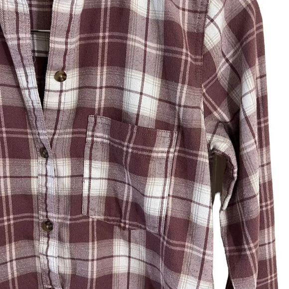 Abercrombie & Fitch Soft A&F Collection Plaid Button Up Shirt XS Long Sleeves - Picture 3 of 5